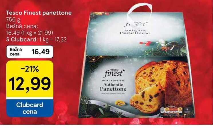 Tesco Finest panettone 750 g