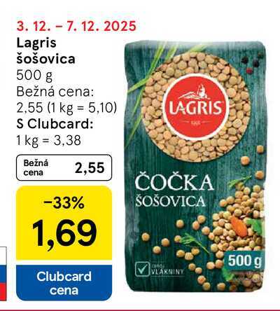 Lagris šošovica 500 g 
