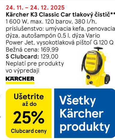 Kärcher K3 Classic Car tlakový čistič