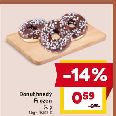 Donut hnedý Frozen 56 g