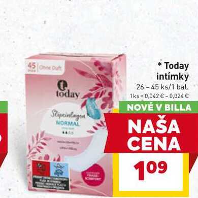 Today intímky 26-45 ks/1 bal. 
