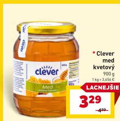 Clever med kvetový 900 g