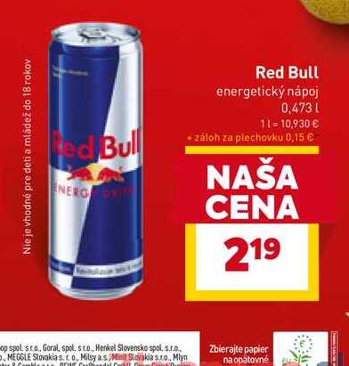 Red Bull energetický nápoj 0,473l 