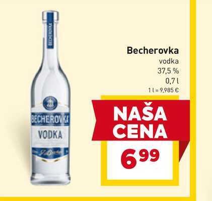 Becherovka vodka 37,5% 0,7l v akcii