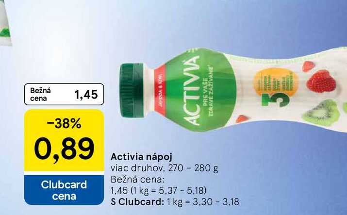 Activia nápoj 270 - 280 g 