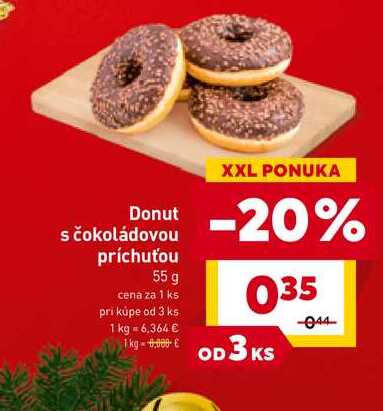 Donut s čokoládovou príchuťou 55 g