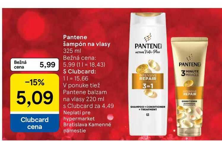 Pantene šampón na vlasy 325 ml