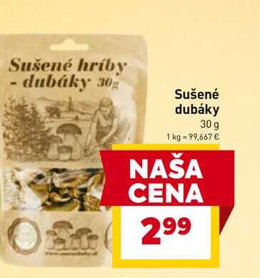 Sušené dubáky 30 g