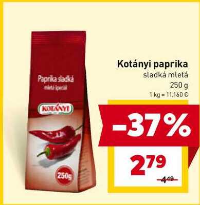 Kotányi paprika sladká mletá 250 g 