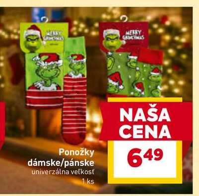Ponožky dámske/pánske univerzálna veľkosť