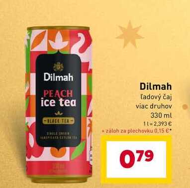 Dilmah ľadový čaj viac druhov 330 ml 