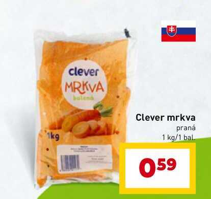 Clever mrkva praná 1 kg