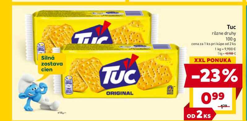 Tuc rôzne druhy 100 g 