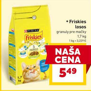 Friskies losos granuly pre mačky 1,7 kg