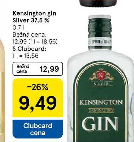 Kensington gin Silver 37,5 % 0.7l