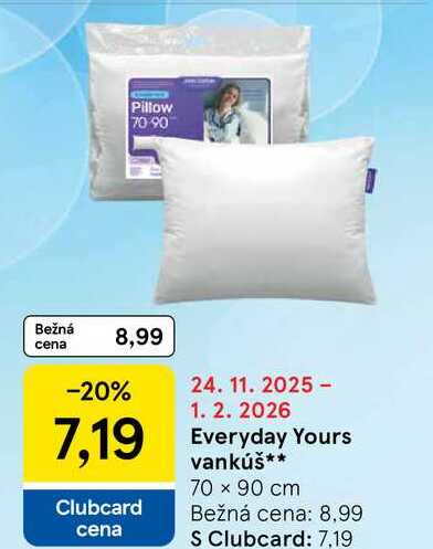 Everyday Yours vankúš 70 x 90 cm 