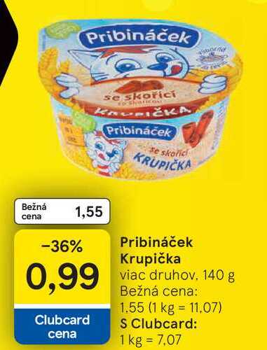 Pribináček Krupička 140 g