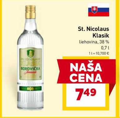 St. Nicolaus Klasik liehovina, 38% 0,7l