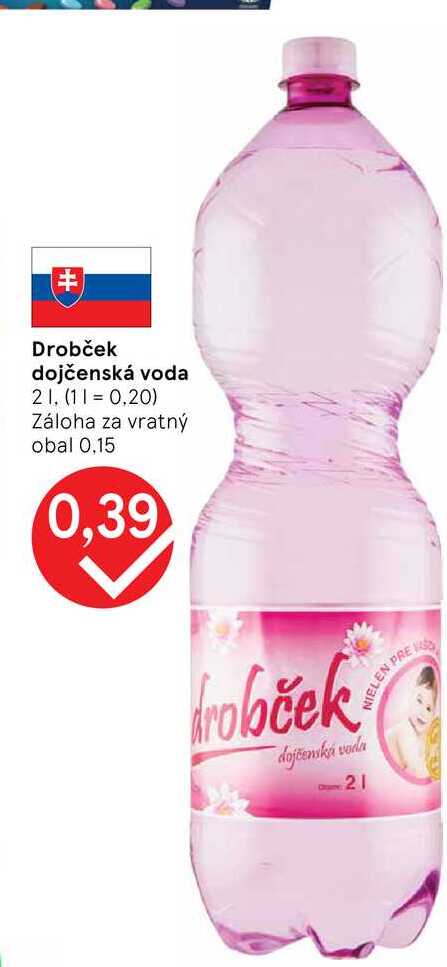Drobček dojčenská voda 2l