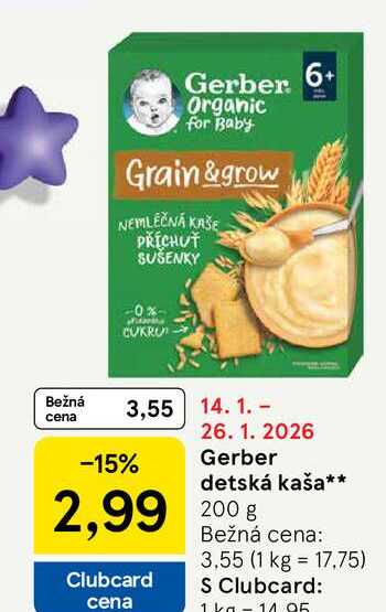 Gerber detská kaša 200g