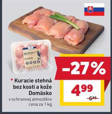 Kuracie stehná bez kosti a kože 1kg