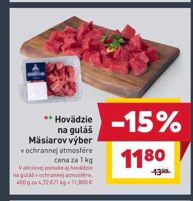 Hovädzie na guláš 1 kg