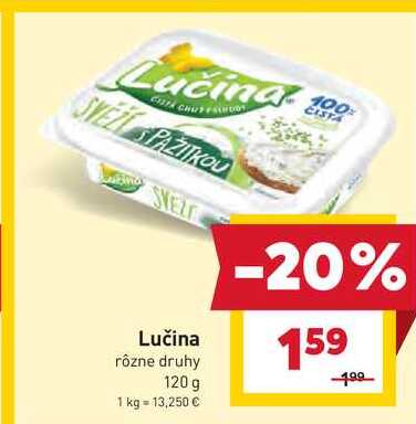 Lučina rôzne druhy 120 g 