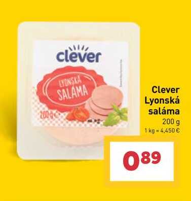 Clever Lyonská saláma 200 g 