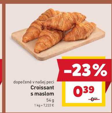 Croissant s maslom 54g