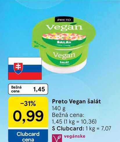 Preto Vegan šalát 140 g 