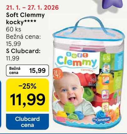 Soft Clemmy kocky 60 ks