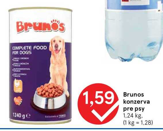 Brunos konzerva pre psy 1,24 kg