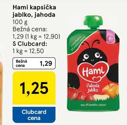 Hami kapsička jablko, jahoda 100 g 