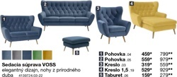 Sedacia súprava VOSS - pohovka