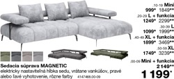 Sedacia súprava MAGNETIC L + funkcia
