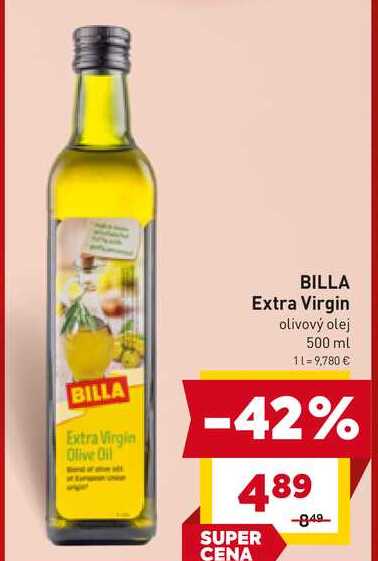 BILLA Extra Virgin 500ml