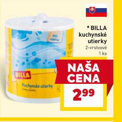 BILLA kuchynské utierky 2-vrstvové 
