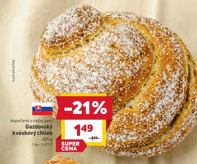 Gazdovský kváskový chlieb 405 g