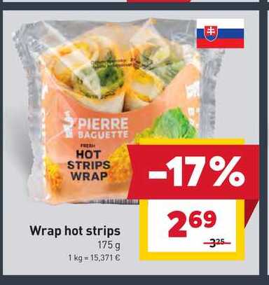 Wrap hot strips 175 g 