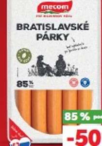 Mecom Natur Bratislavské párky