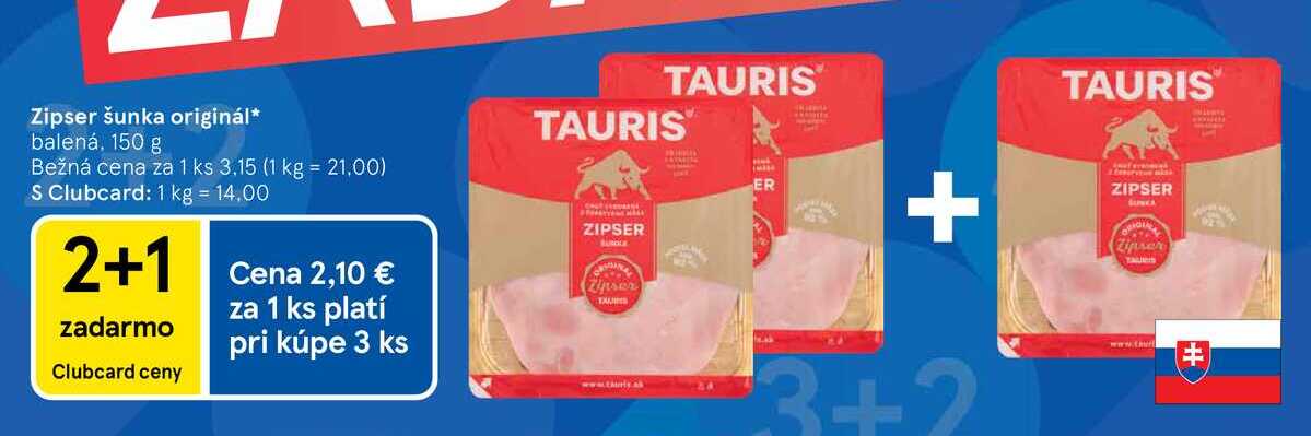 Zipser šunka originál balená, 150 g 