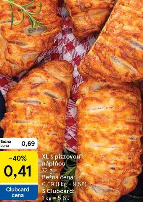 XL s pizzovou náplňou 72 g