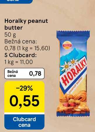 Horalky peanut butter 50 g 