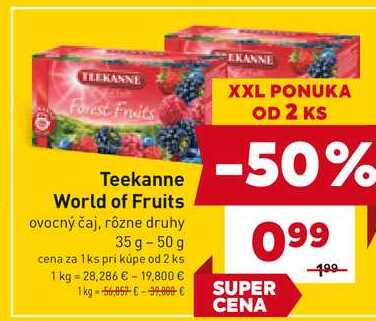 Teekanne World of Fruits ovocný čaj, rôzne druhy 35 g - 50 g 