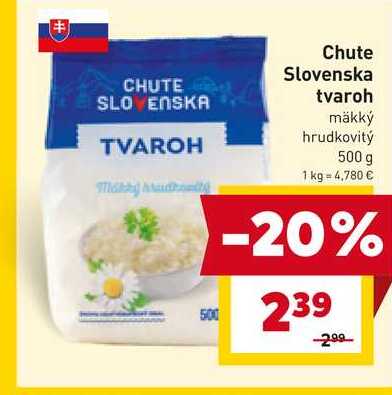 Chute Slovenska mäkký hrudkovitý 500 g 