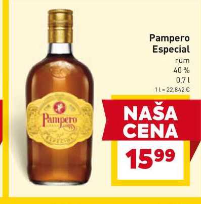 Pampero Especial rum 0,7 l