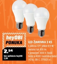LED ŽIAROVKA 3 KS