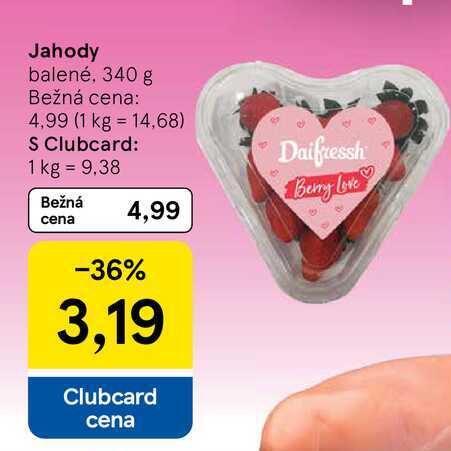 Jahody balené, 340 g