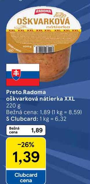 Preto Radoma oškvarková nátierka XXL 220 g 