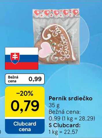 Perník srdiečko 35g